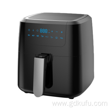 Oilless air fryer, with 5L capacity, steel basket